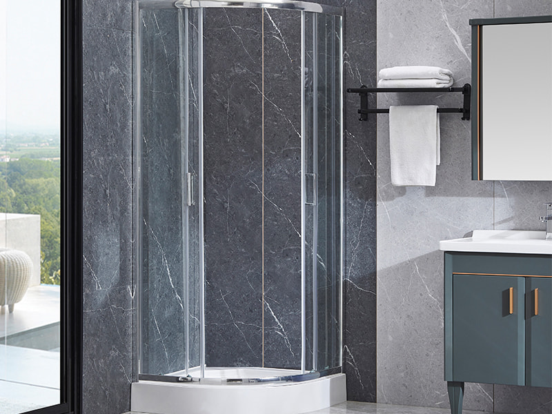 کابین دوش کشویی پروفیل آلومینیومی SE کروم برای حمام کابین دوش کشویی پروفیل آلومینیومی SE کروم برای حمام