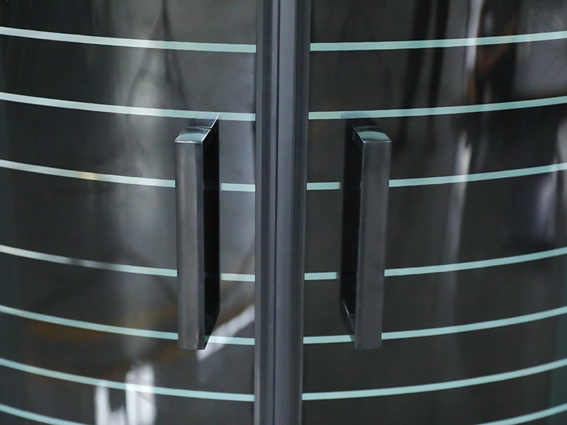 SE قاب آلومینیومی مشکی حمام شیشه ای کشویی SE قاب آلومینیومی مشکی حمام شیشه ای کشویی