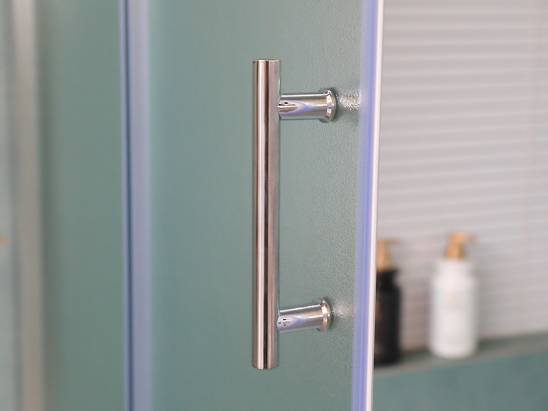 کابین دوش کشویی RE، شیشه مات، پروفیل آلومینیومی کروم، دستگیره دو سوراخ، با سینی کابین دوش کشویی RE، شیشه مات، پروفیل آلومینیومی کروم، دستگیره دو سوراخ، با سینی