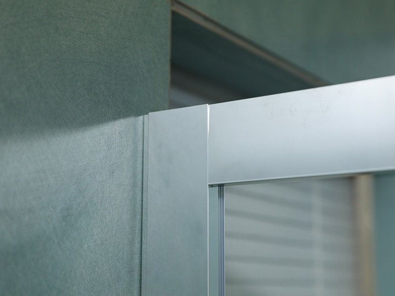 کابین دوش کشویی RE، شیشه شفاف، پروفیل آلومینیومی کروم، دستگیره دو سوراخ، با سینی کابین دوش کشویی RE، شیشه شفاف، پروفیل آلومینیومی کروم، دستگیره دو سوراخ، با سینی