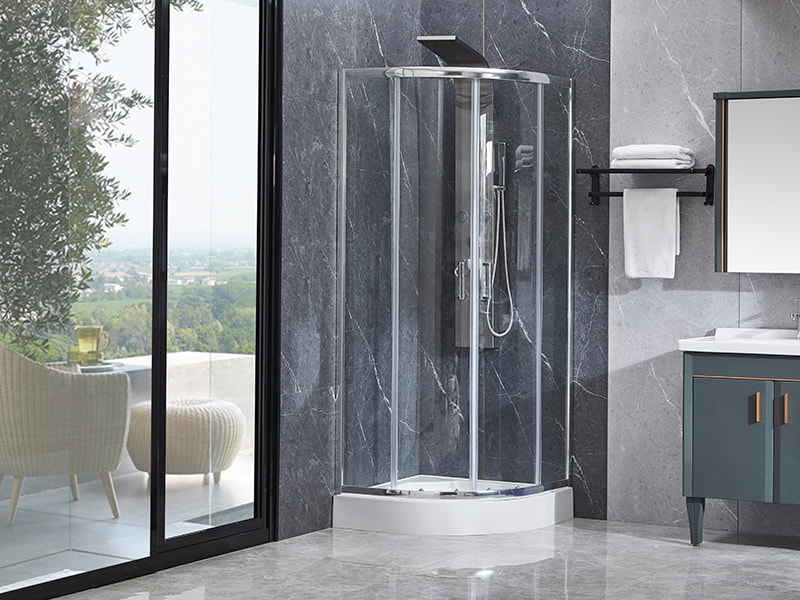 کابین دوش کشویی پروفیل آلومینیومی SE کروم برای حمام کابین دوش کشویی پروفیل آلومینیومی SE کروم برای حمام