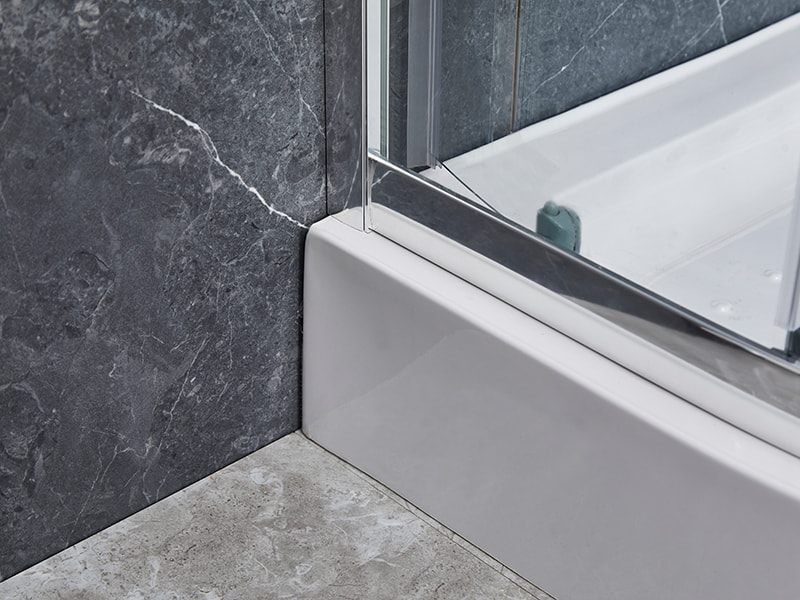 کابین دوش کشویی پروفیل آلومینیومی SE کروم برای حمام کابین دوش کشویی پروفیل آلومینیومی SE کروم برای حمام