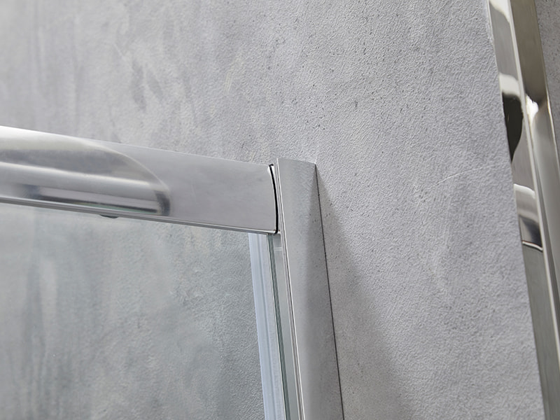 کابین دوش کشویی SE، شیشه شفاف، پروفیل آلومینیومی کروم، دستگیره دو سوراخ، بدون سینی کابین دوش کشویی SE، شیشه شفاف، پروفیل آلومینیومی کروم، دستگیره دو سوراخ، بدون سینی