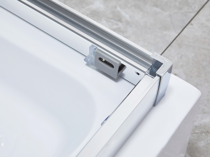 محفظه دوش کشویی حمام SQ Clear Tempered Glass، با سینی محفظه دوش کشویی حمام SQ Clear Tempered Glass، با سینی