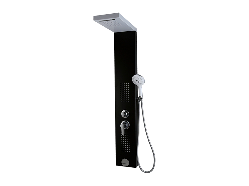 پانل دوش استیل ضد زنگ سفید و مشکی EC-1040