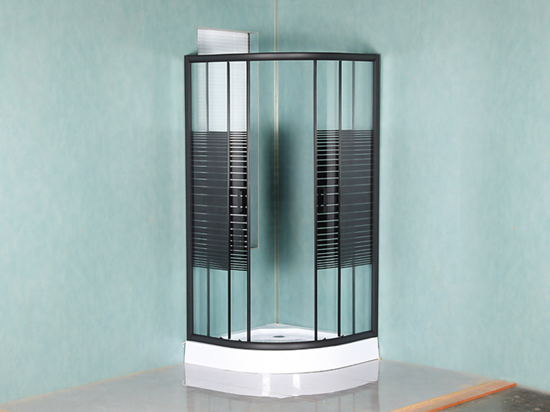 SE قاب آلومینیومی مشکی حمام شیشه ای کشویی SE قاب آلومینیومی مشکی حمام شیشه ای کشویی